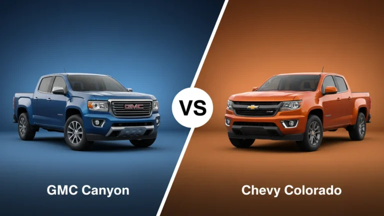 GMC Canyon vs Chevy Colorado side-by-side comparison