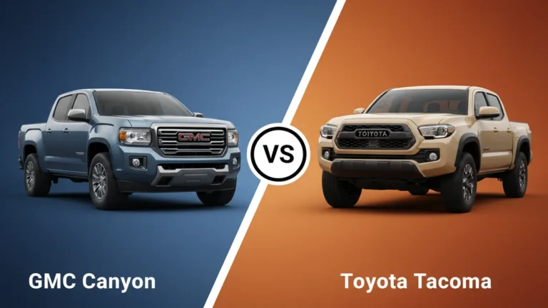 GMC Canyon vs Toyota Tacoma side-by-side comparison