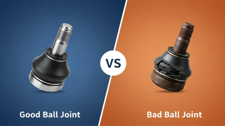 Good Ball Joint vs Bad Ball Joint side-by-side comparison