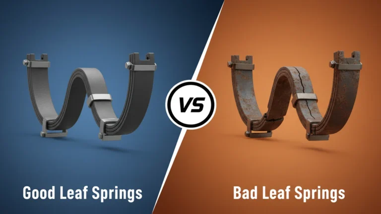 Good Leaf Springs vs Bad Leaf Springs side-by-side comparison