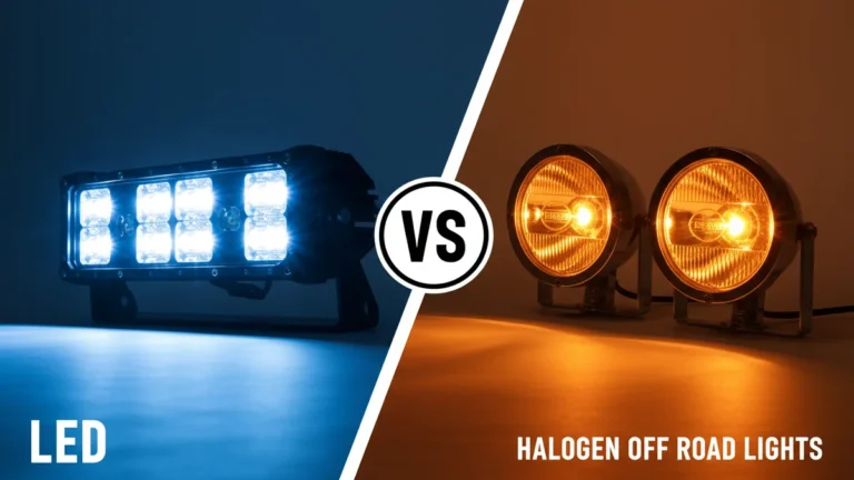LED vs Halogen Off Road Lights side-by-side comparison