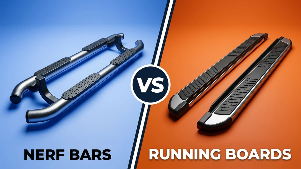 Nerf Bars vs Running Boards comparison