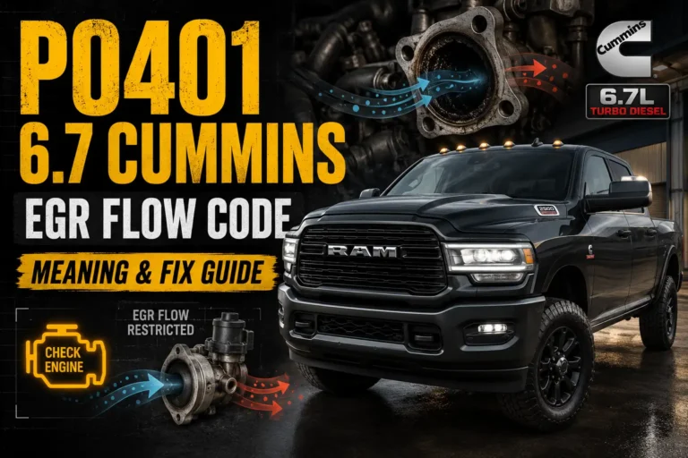 P0401 6.7 Cummins: EGR Flow Code Meaning & Fix