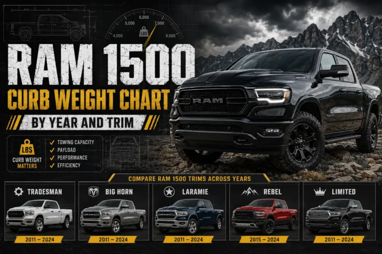 Ram 1500 Curb Weight Chart by Year and Trim