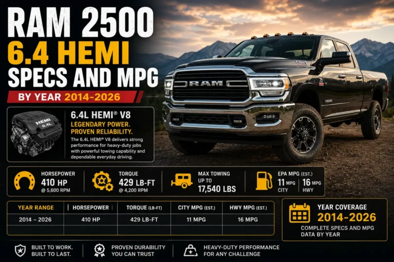 ram 2500 6.4 hemi specs mpg