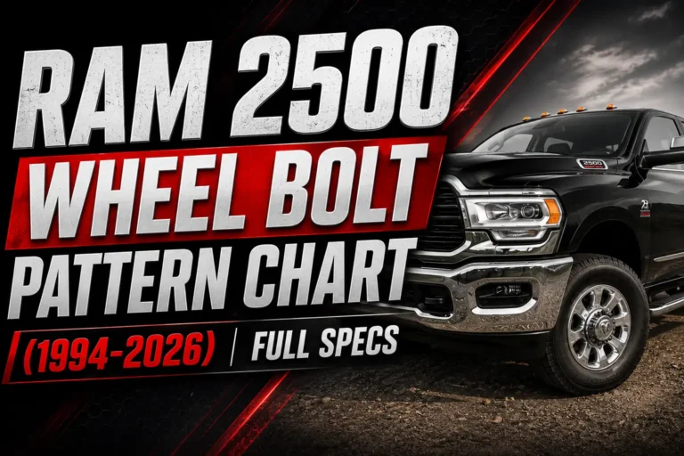 Ram 2500 Wheel Bolt Pattern Chart (1994-2026) | Full Specs