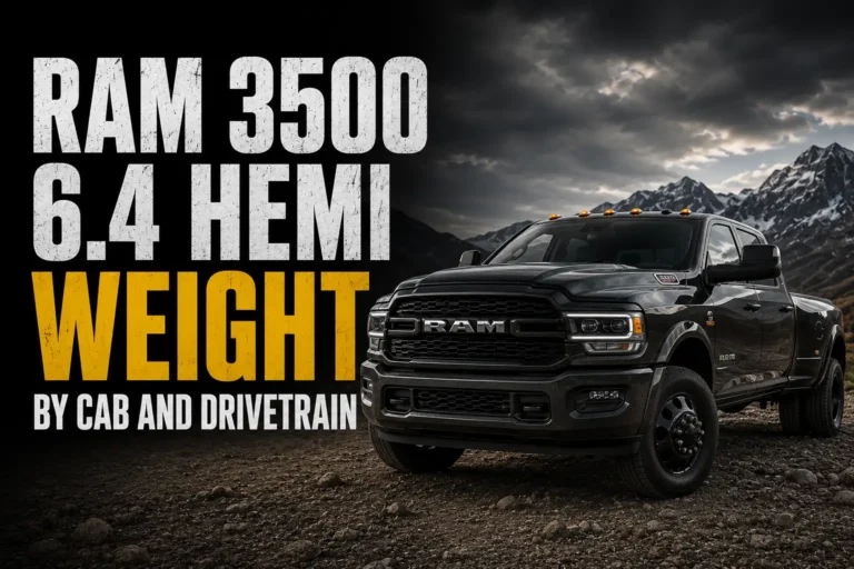 ram 3500 6.4 hemi weight