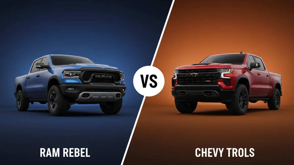 Ram Rebel vs Chevy Trail Boss comparison