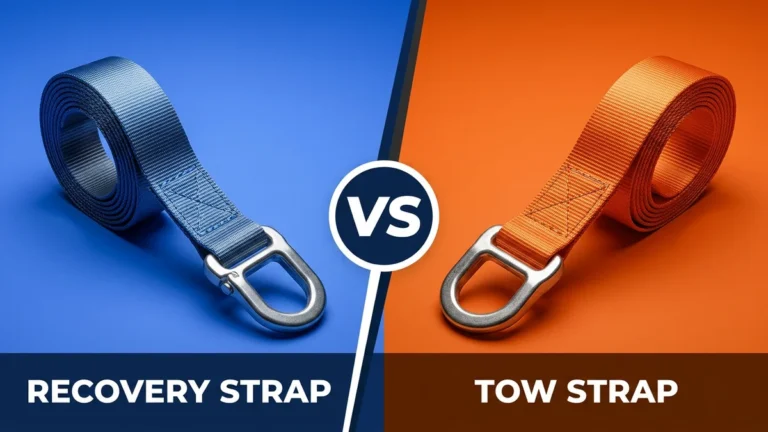 Recovery Strap vs Tow Strap side-by-side comparison