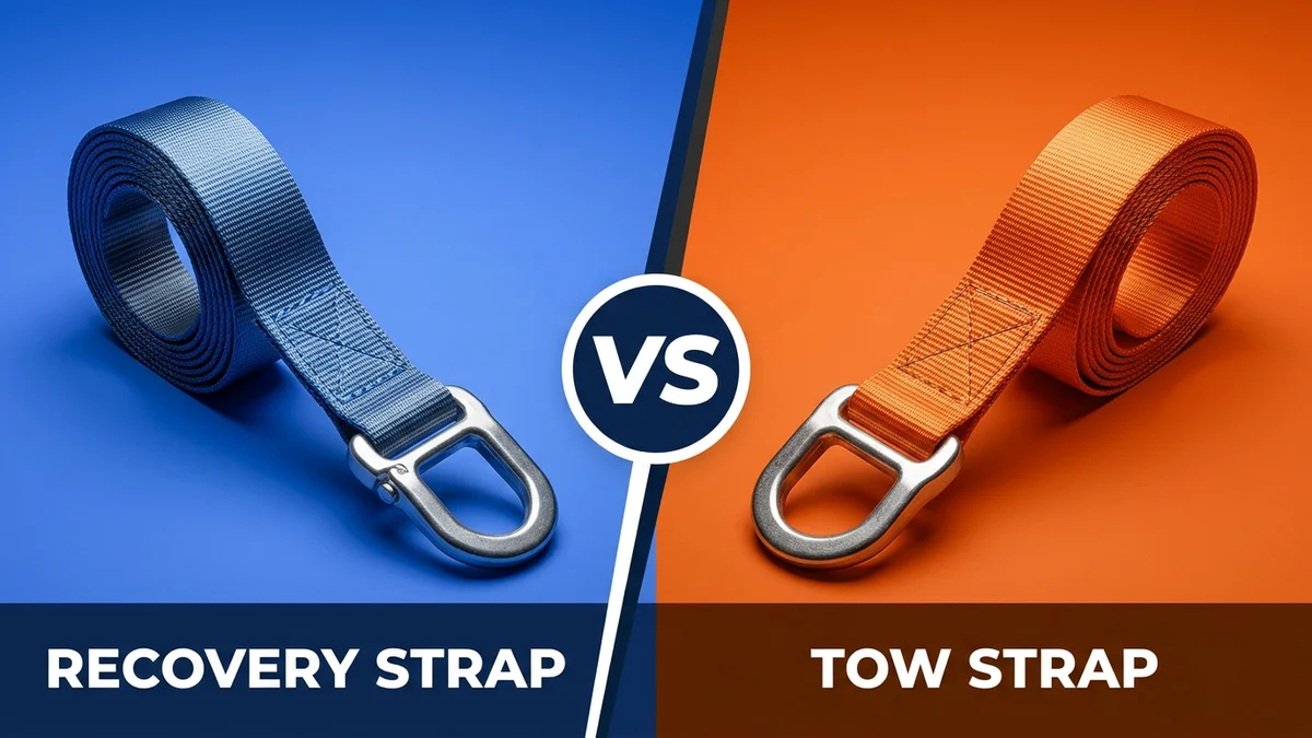 Recovery Strap vs Tow Strap comparison