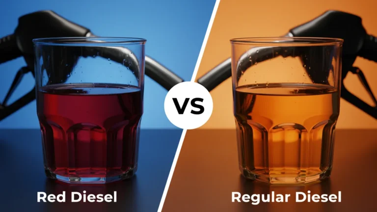 Red Diesel vs Regular Diesel side-by-side comparison