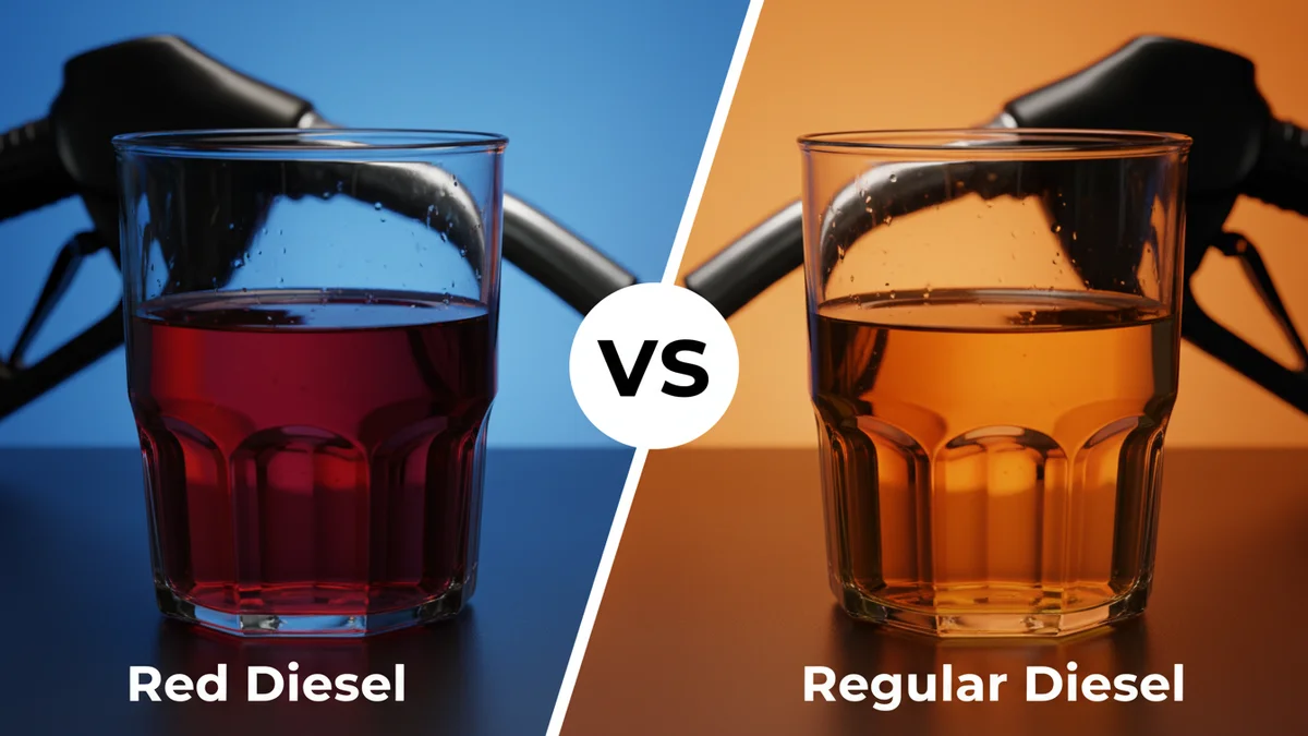 Red Diesel vs Regular Diesel comparison
