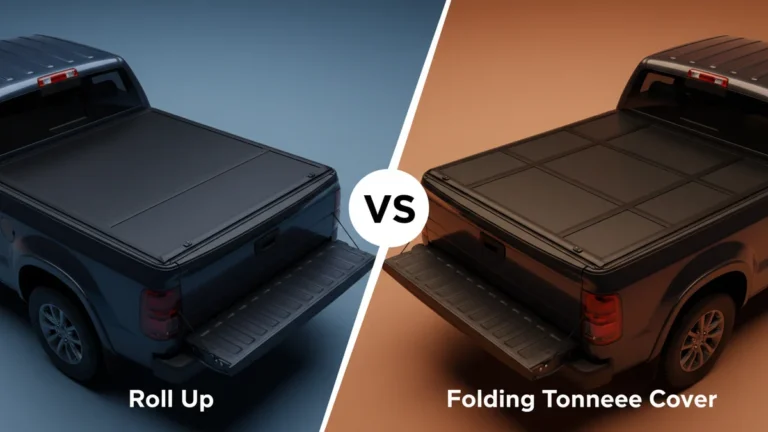Roll Up vs Folding Tonneau Cover side-by-side comparison