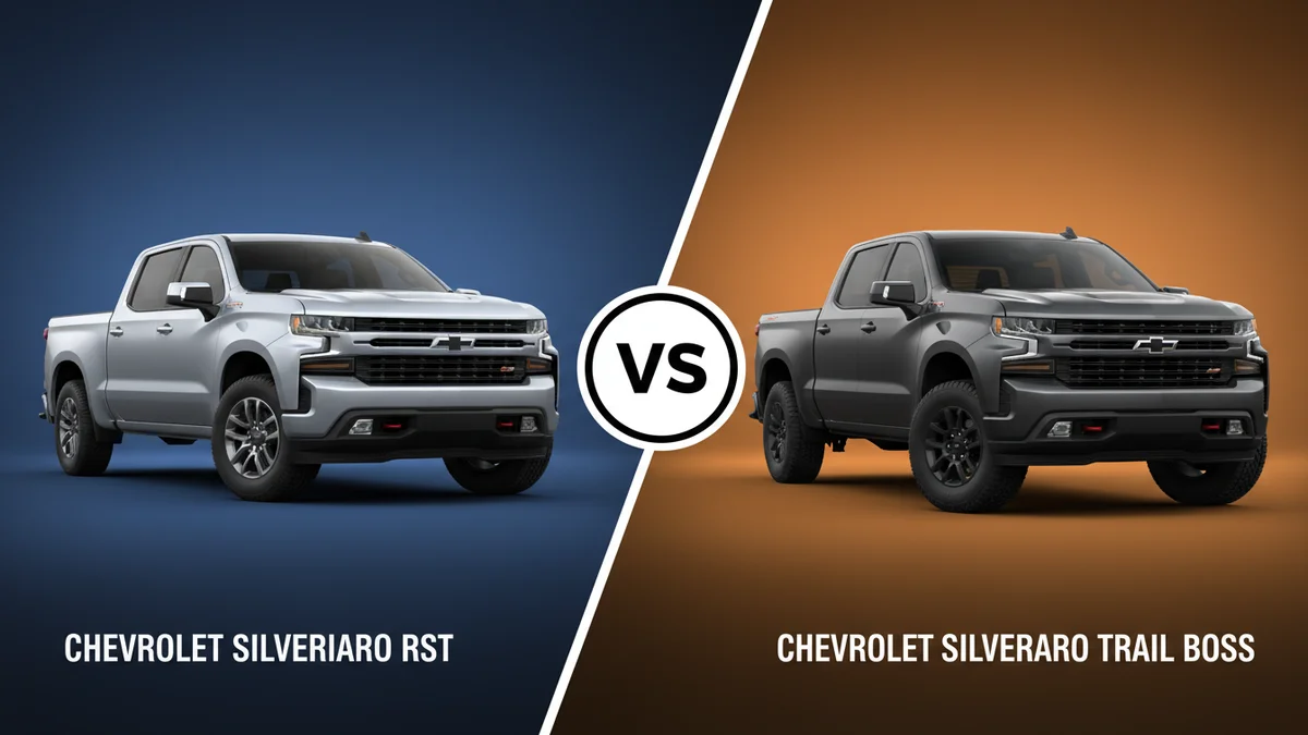Chevrolet Silverado RST vs Chevrolet Silverado Trail Boss comparison