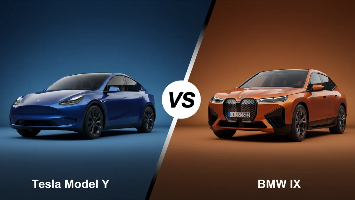 Tesla Model Y vs BMW iX comparison