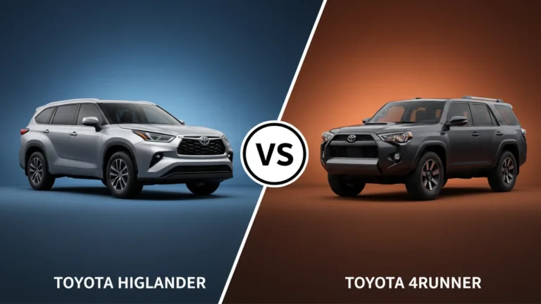 Toyota Highlander vs Toyota 4Runner side-by-side comparison