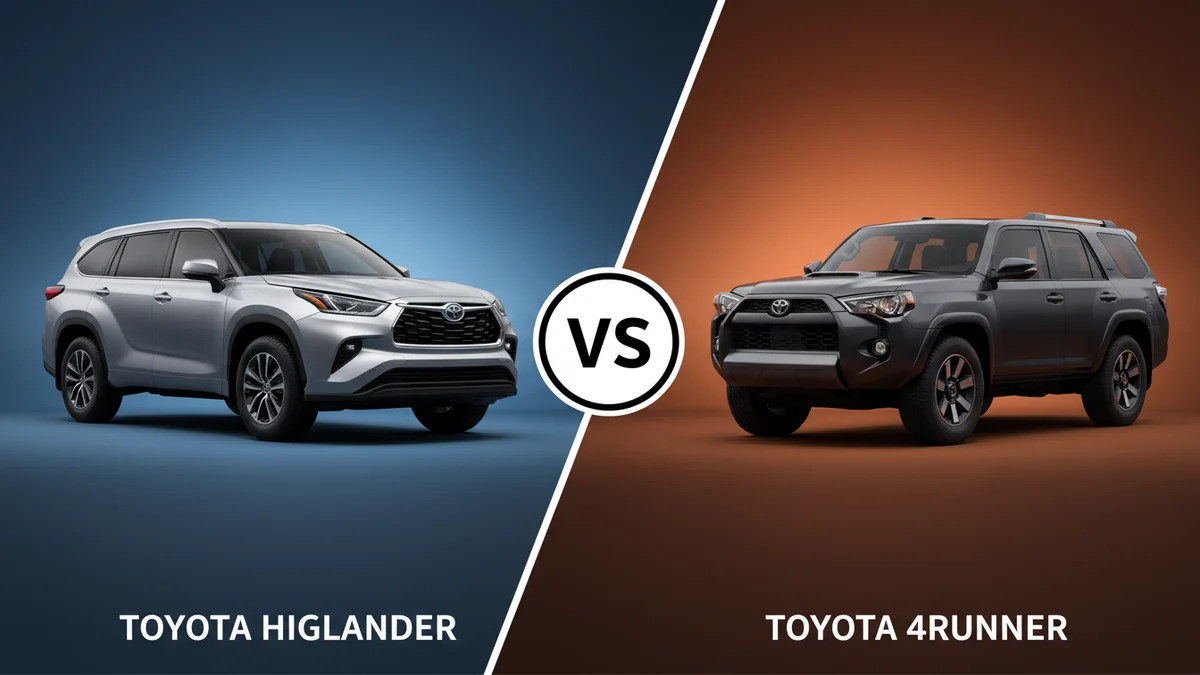 Toyota Highlander vs Toyota 4Runner comparison