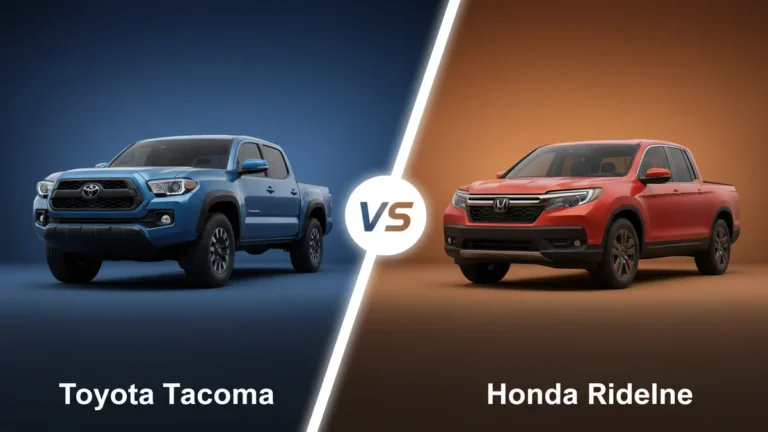 Toyota Tacoma vs Honda Ridgeline side-by-side comparison