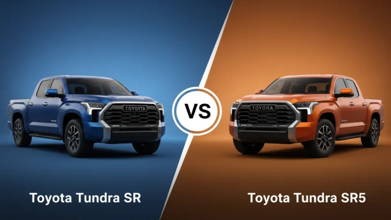 Toyota Tundra SR vs Toyota Tundra SR5 side-by-side comparison