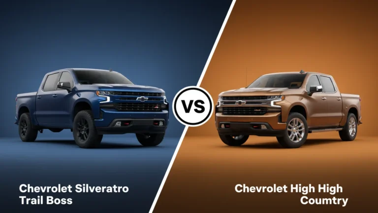 Chevrolet Silverado Trail Boss vs Chevrolet Silverado High Country side-by-side comparison