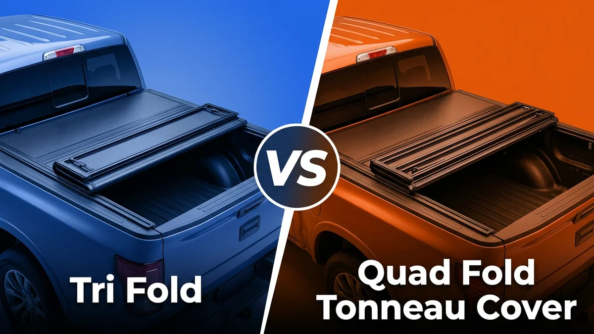 Tri Fold vs Quad Fold Tonneau Cover comparison