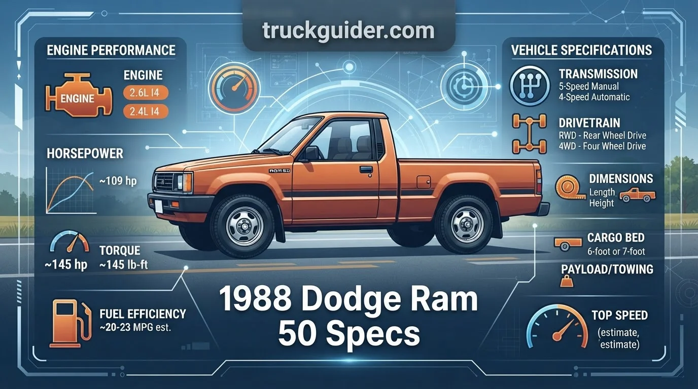 1988 Dodge Ram 50 Specs: Data-Driven Essential Details
