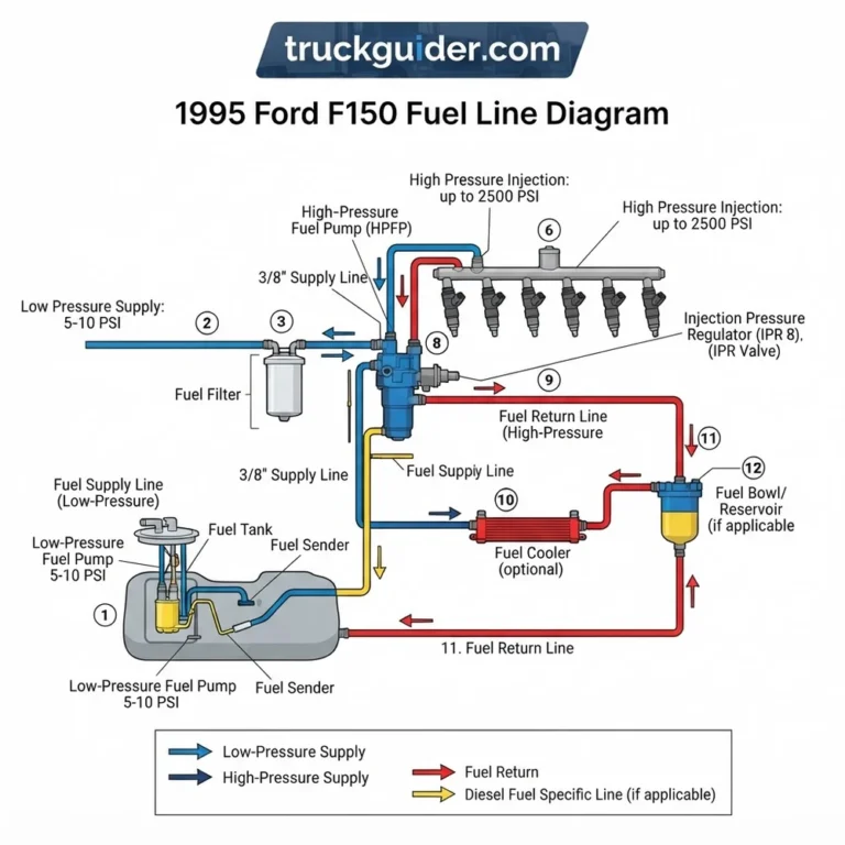 1995 ford f150 fuel line diagram diagram with labeled components and explanations