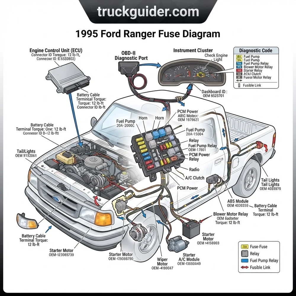 1995 Ford Ranger Fuse Diagram: Troubleshooting Guide 2026