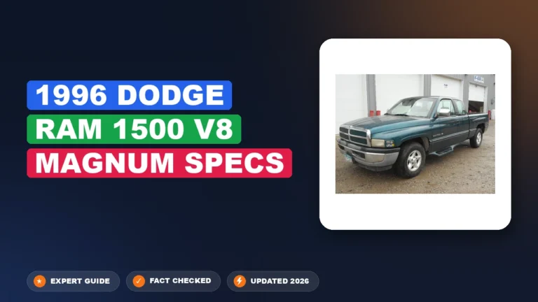 1996 dodge ram 1500 v8 magnum specs - comprehensive guide infographic