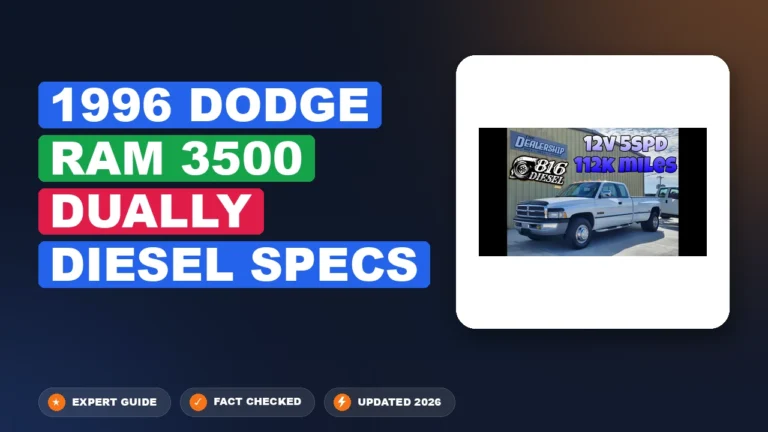 1996 dodge ram 3500 dually diesel specs - comprehensive guide infographic