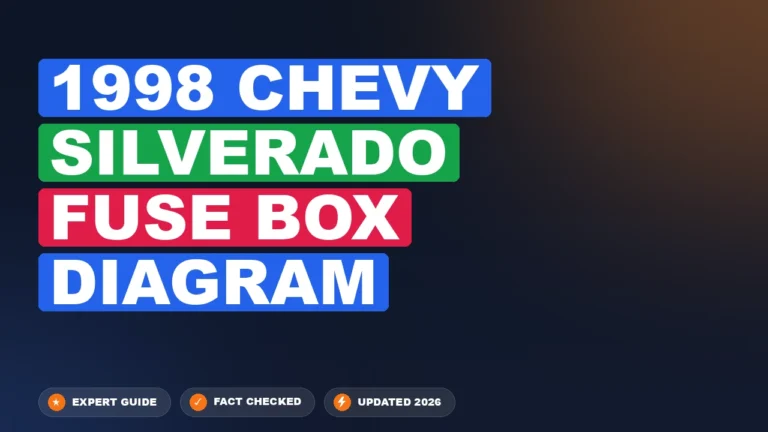 1998 chevy silverado fuse box diagram with labeled components and connections