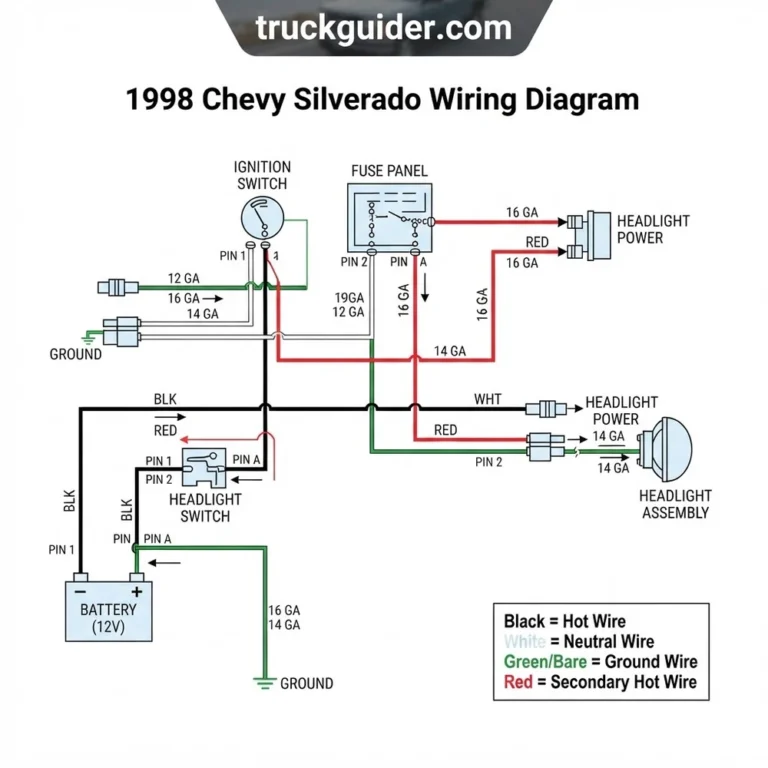 1998 chevy silverado wiring diagram diagram with labeled components and explanations