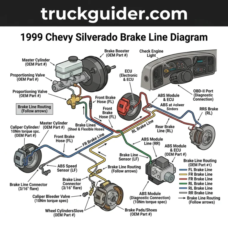 1999 chevy silverado brake line diagram diagram with labeled components and explanations