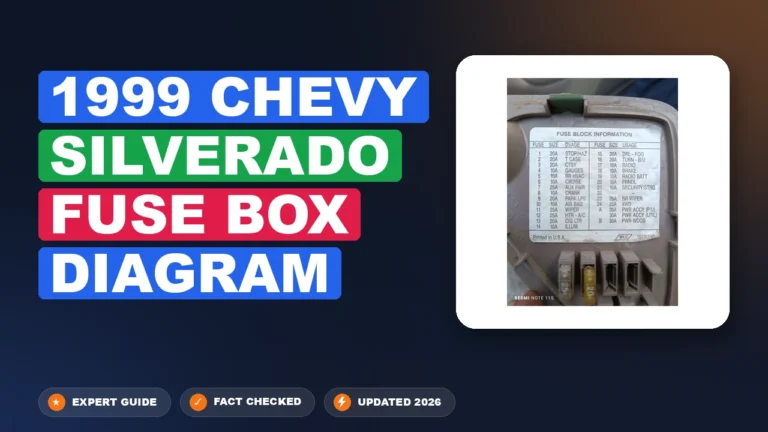 1999 chevy silverado fuse box diagram with labeled components and connections