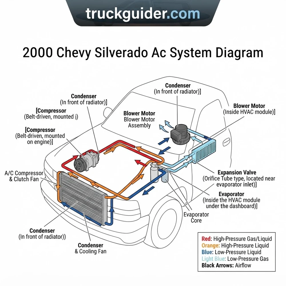 2000 Chevy Silverado AC System Diagram: Component Breakdown 2026