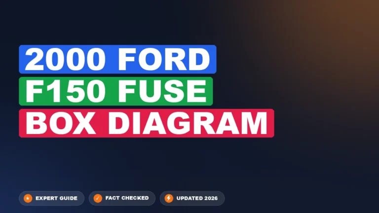 2000 ford f150 fuse box diagram with labeled components and connections
