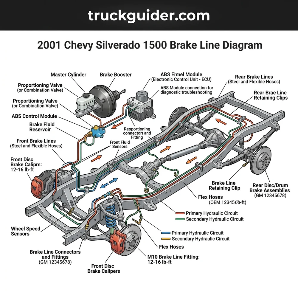 2001 Chevy Silverado 1500 Brake Line Diagram: Proper Routing 2026