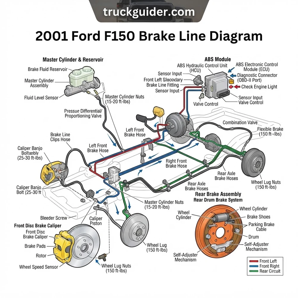 2001 Ford F150 Brake Line Diagram: Proper Routing & Repair (2026)