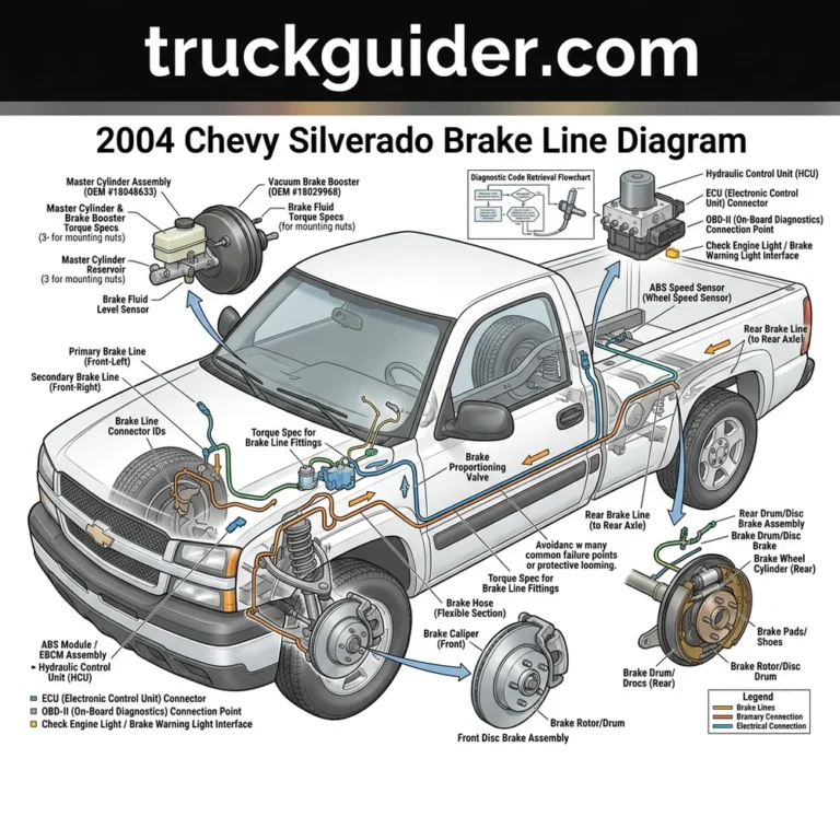 2004 chevy silverado brake line diagram diagram with labeled components and explanations