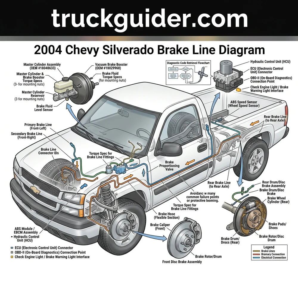 2004 Chevy Silverado Brake Line Diagram: Routing & Maintenance 2026