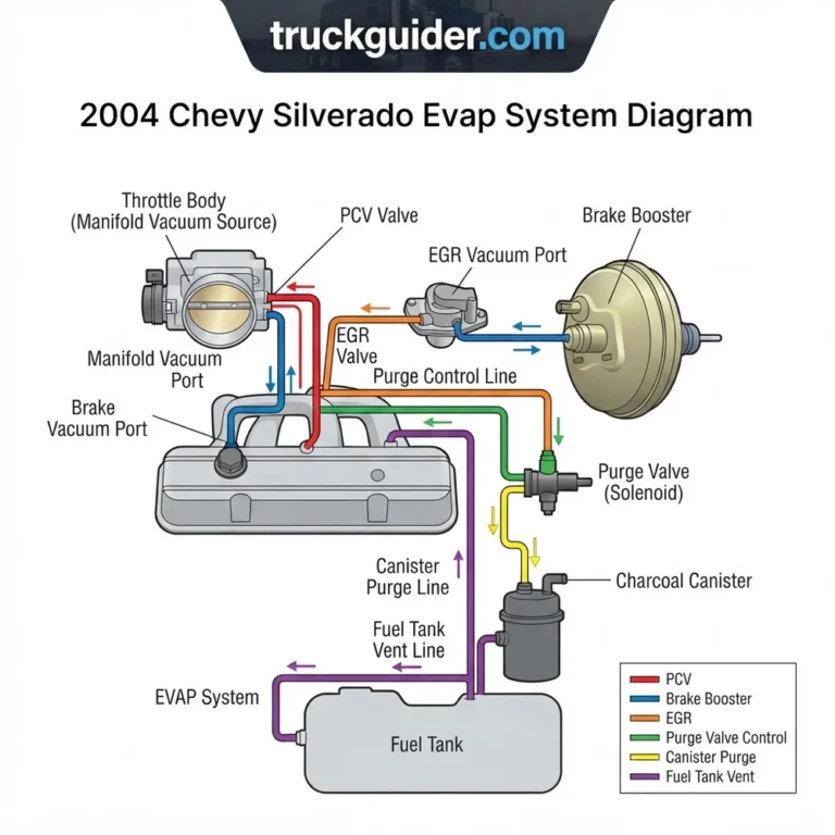 2004 chevy silverado evap system diagram diagram with labeled components and explanations