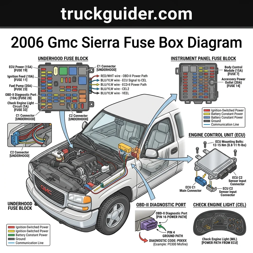 2006 GMC Sierra Fuse Box Diagram: Repair 2026