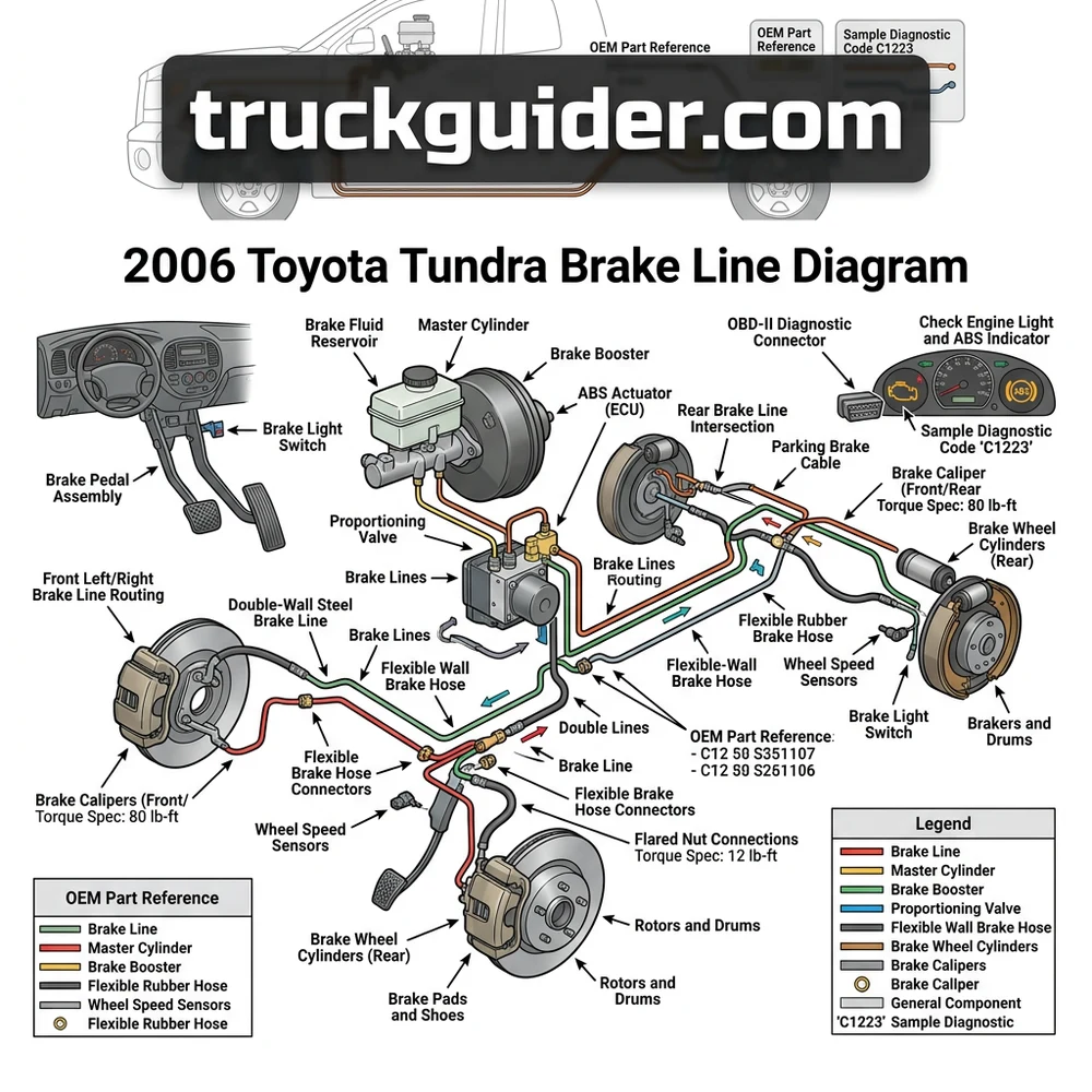 2006 Toyota Tundra Brake Line Diagram: 2026 Repair Guide