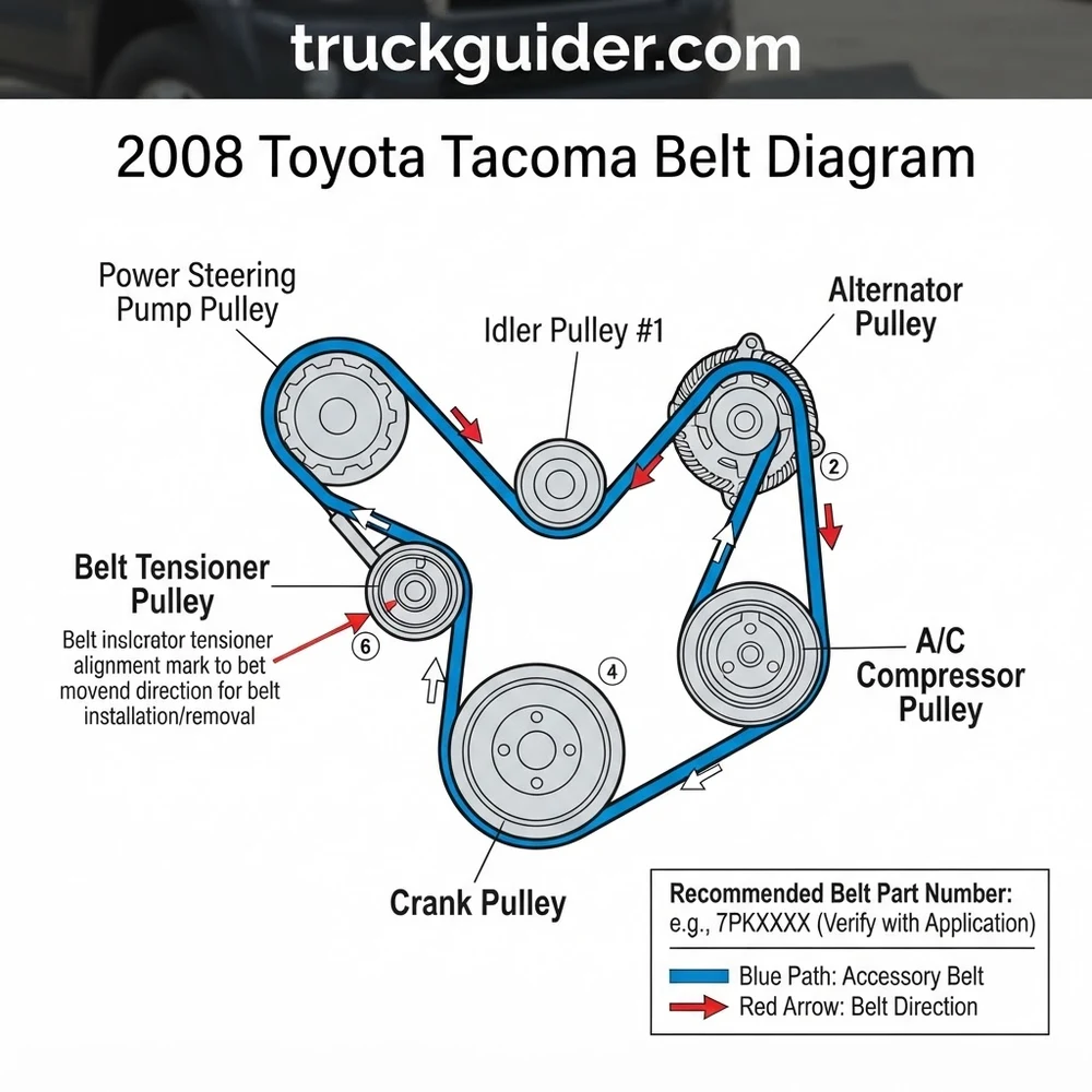 2008 Toyota Tacoma Belt Diagram: Proper Routing 2026