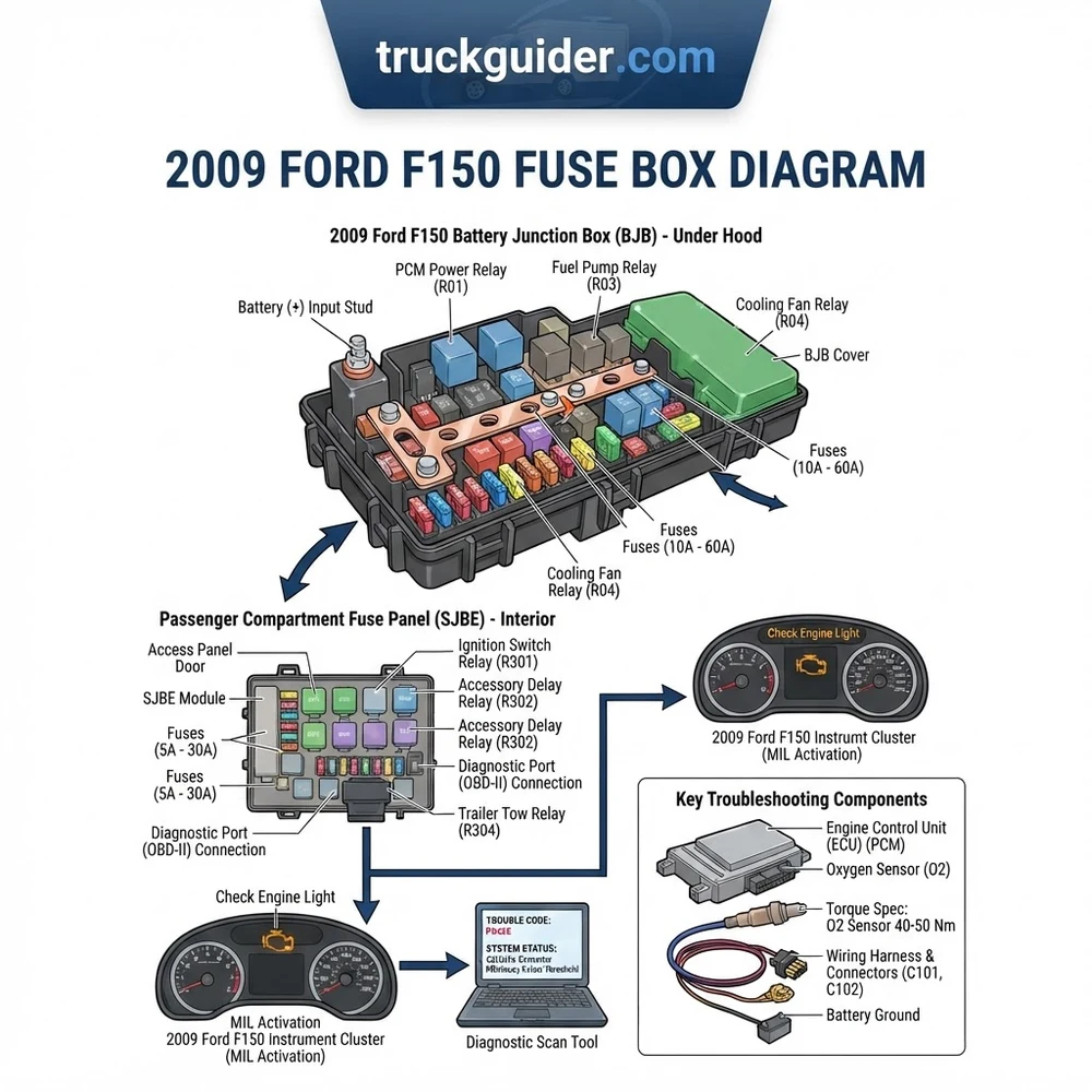 2009 Ford F150 Fuse Box Diagram: Troubleshooting 2026