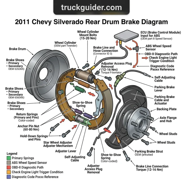 2011 chevy silverado rear drum brake diagram diagram with labeled components and explanations