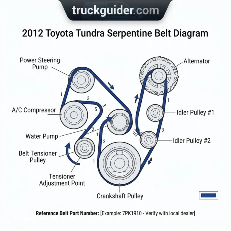 2012 toyota tundra serpentine belt diagram diagram with labeled components and explanations