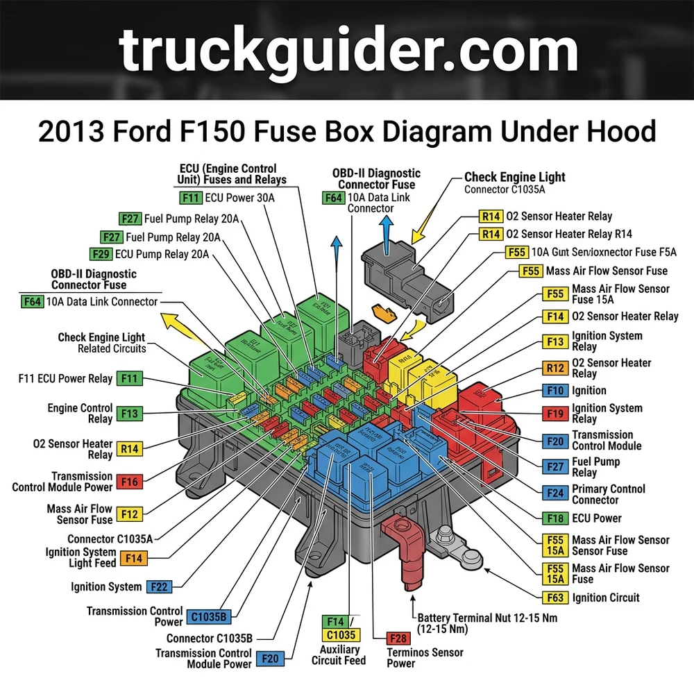 2013 Ford F150 Fuse Box Diagram Under Hood: Installation Setup 2026