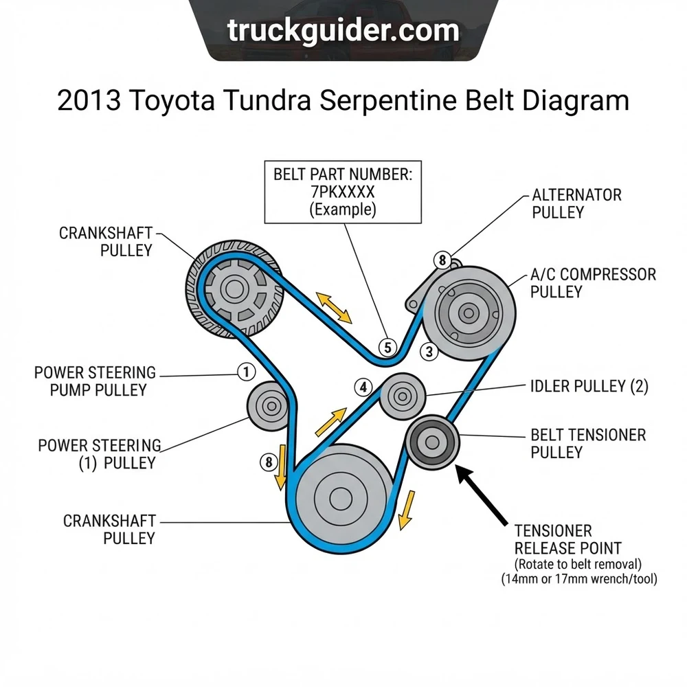 2013 Toyota Tundra Serpentine Belt Diagram: Proper Routing (2026)