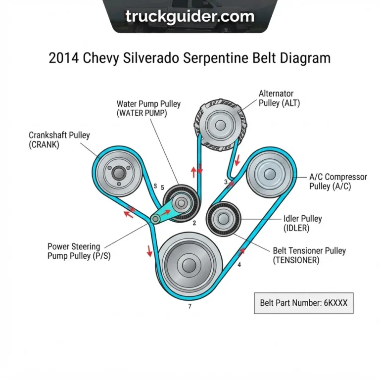 2014 chevy silverado serpentine belt diagram diagram with labeled components and explanations